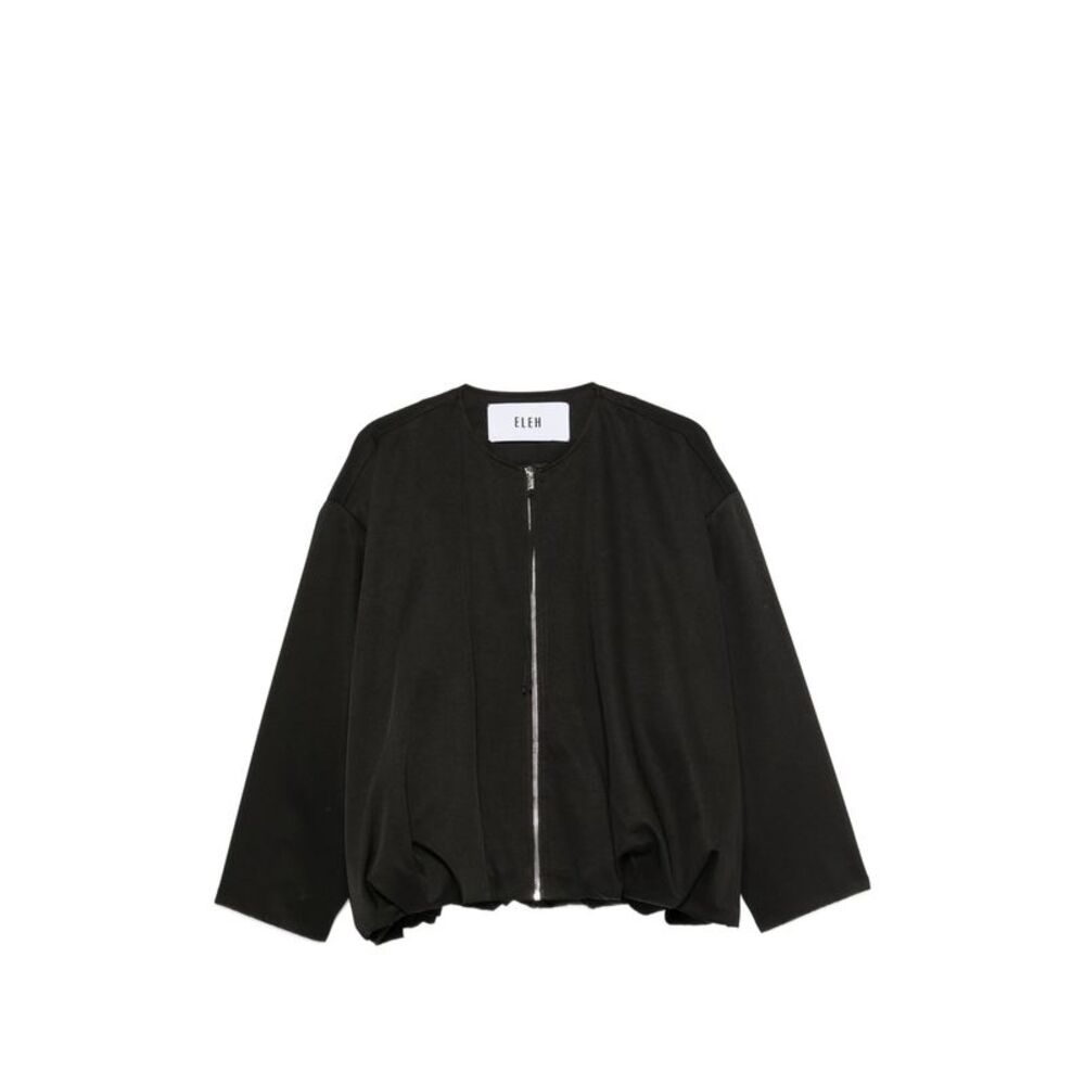 Eleh Black Jackets - Oversized Jackets Women
